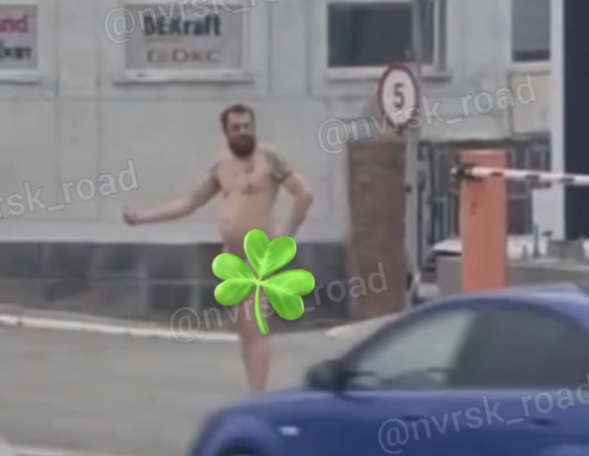 Прогулка в стиле ню: голый мужчина ходил по дорогам Новороссийска 