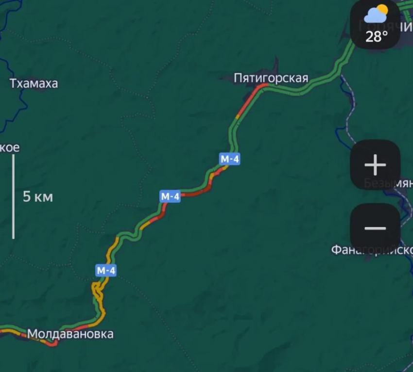 М-4 «Дон» встала в пробках: три ДТП осложнили движение на Кубани