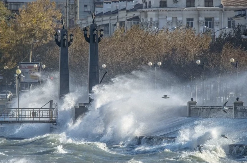 Оставайтесь дома: в Новороссийске поднялся ветер 