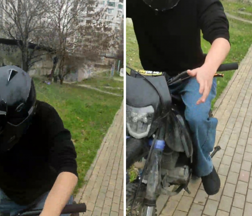 Мотоциклист из Новороссийска обиделся на замечание и въехал в прохожего на тротуаре 