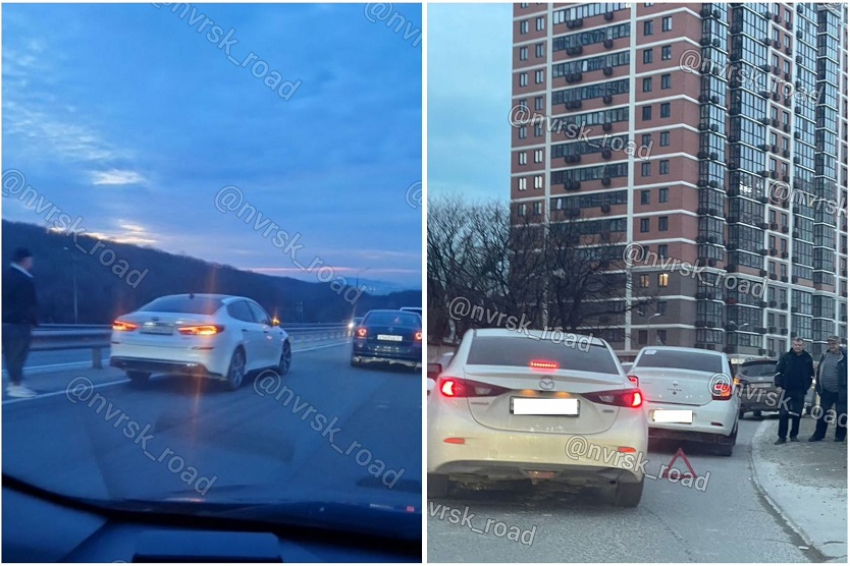 4 аварии за утро понедельника произошли в Новороссийске 