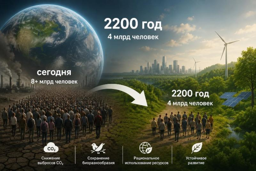 Ученые предложили сократить население Земли до 4 миллиардов человек