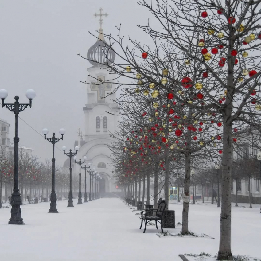  Мороз до - 6 градусов ожидается на Крещение в Новороссийске 