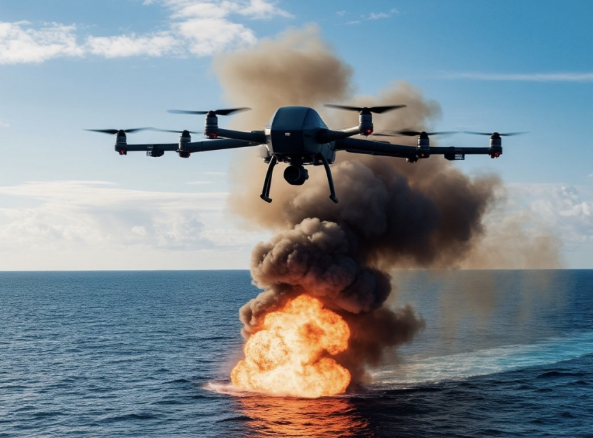 В воскресенье днем территорию Краснодарского края снова пытались атаковать БПЛА