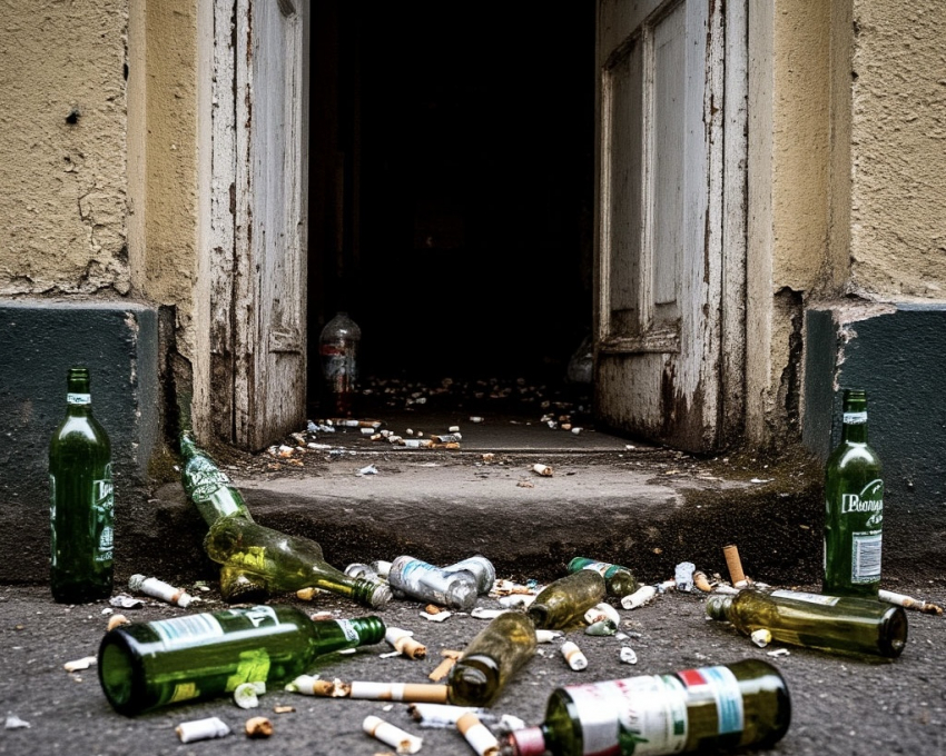 Новороссийцам грозит арест за курение и алкоголь в подъездах