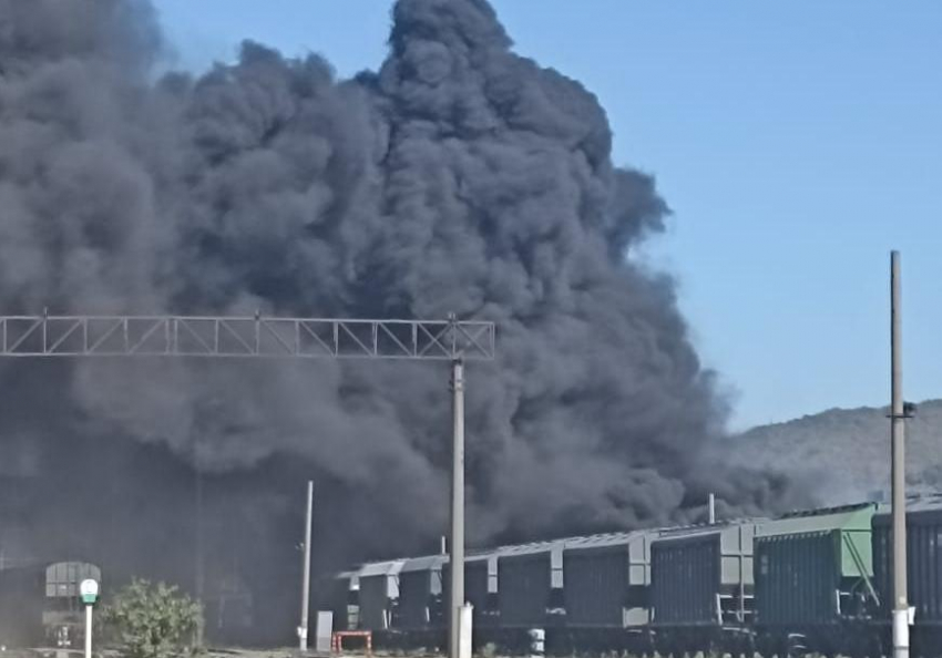 Пожар на грузовом терминале Новороссийска обсуждает вся Россия 