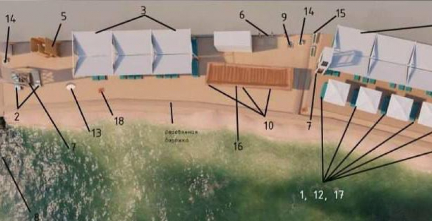 В центре Новороссийска появится пляж с душем и навесами 