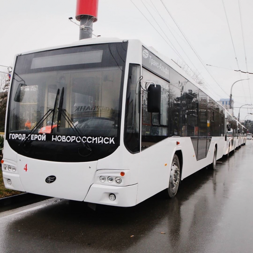 Новые троллейбусы начнут курсировать по Новороссийску