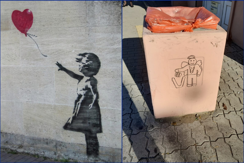 "Палка, палка, огуречик, вот и вышел"- маленький акт вандализма в Новороссийске
