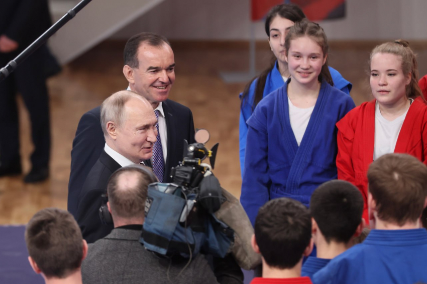 Владимир Путин находился в 150 километрах от Новороссийска: как прошёл визит президента в Краснодар 