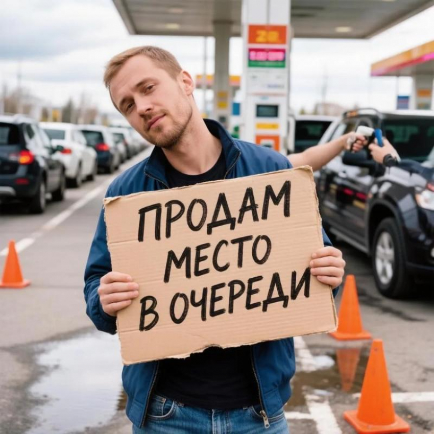 "Продам место в очереди на бензин": как дефицит топлива породил новый способ заработка