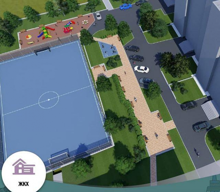 В пяти дворах Новороссийска появится стадион и новые детские площадки