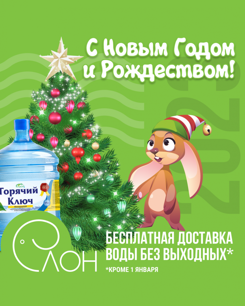 Компания «Слон» поздравляет новороссийцев с наступающим! 