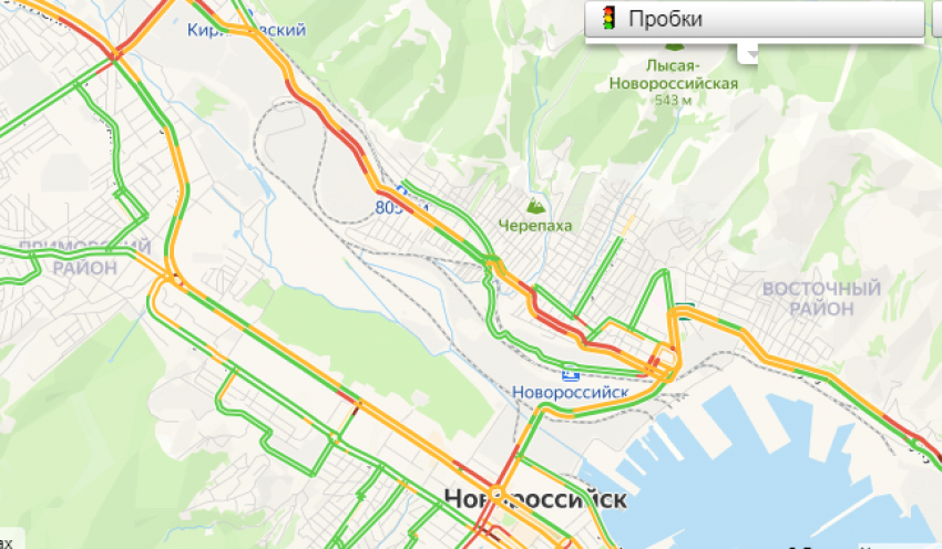 И снова пробки: где машины движутся, как улитки в Новороссийске 
