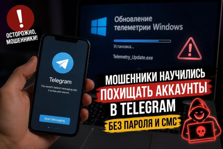 Мошенники нашли новый способ взламывать Telegram без пароля и СМС