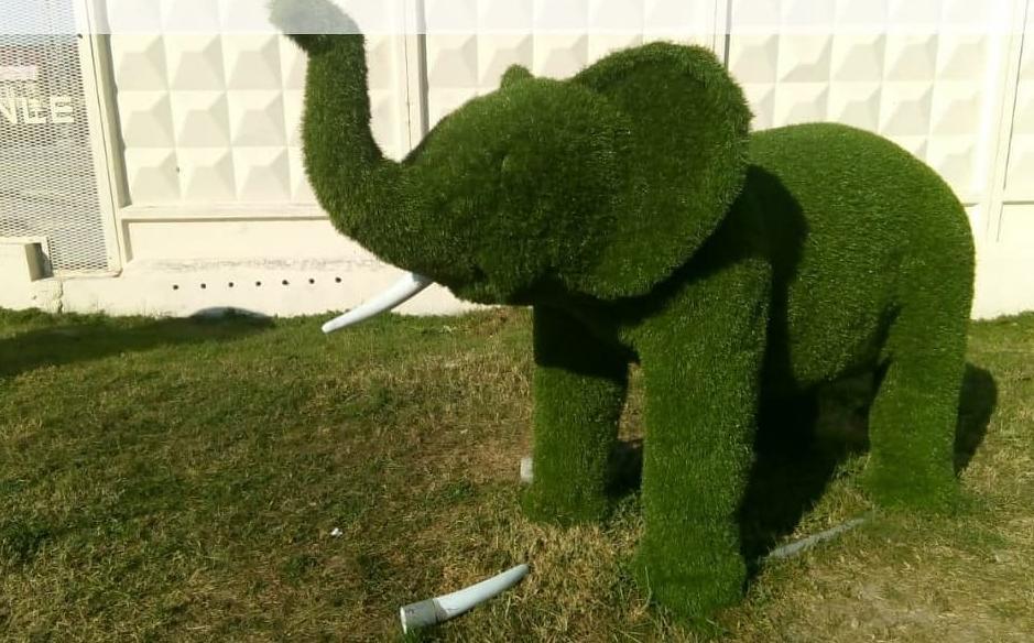 Иконка Зеленый слон Shamrock - векторный рисунок